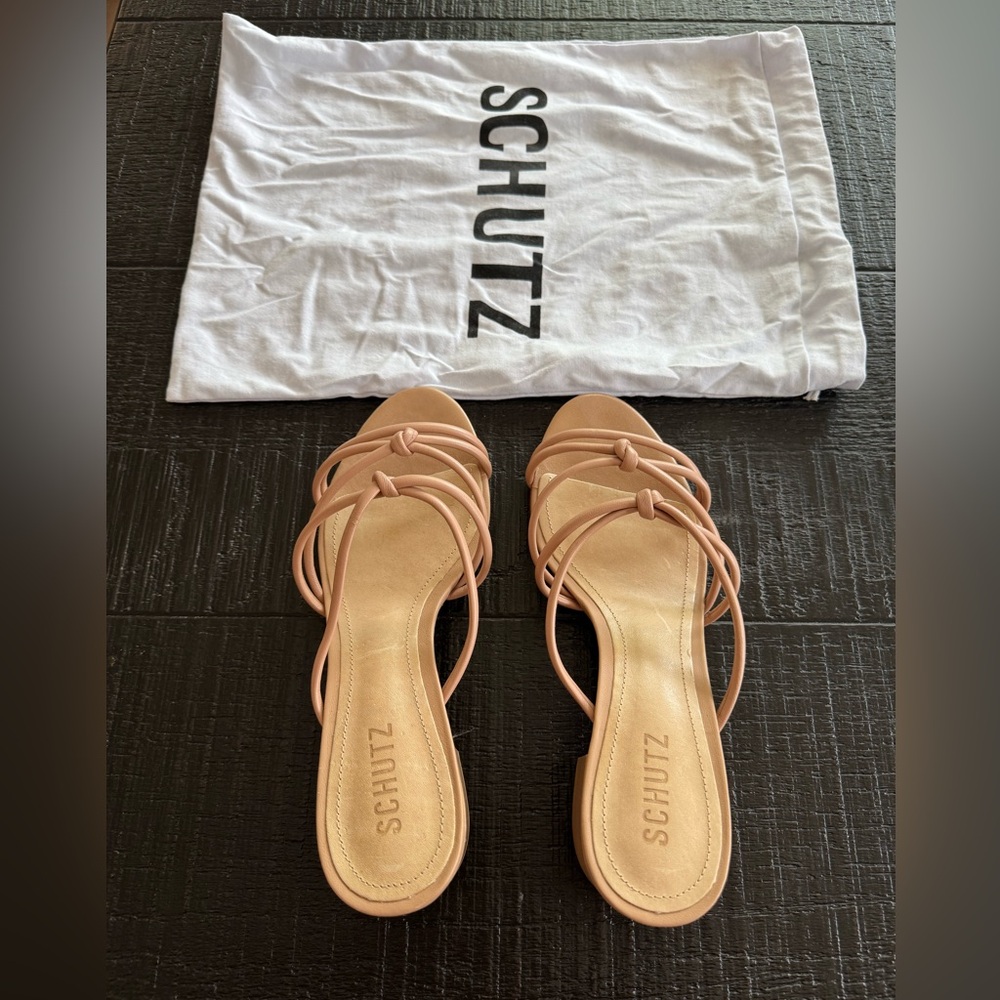 Schutz Women's Tan Strappy Sandals